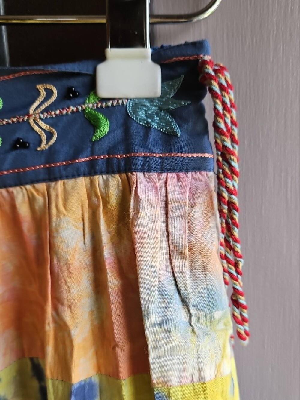 Double D Ranch Boho/Western Tiered Tie Dye Maxi Skirt - Picture 4 of 9